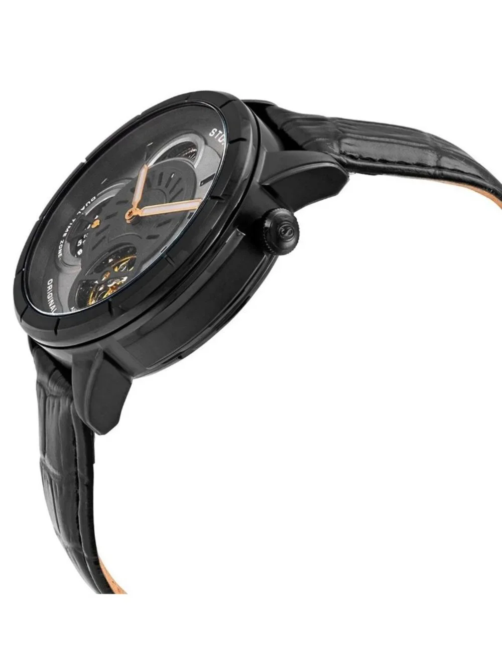 NWT Stuhrling Original Legacy Black Dial Men's Watch